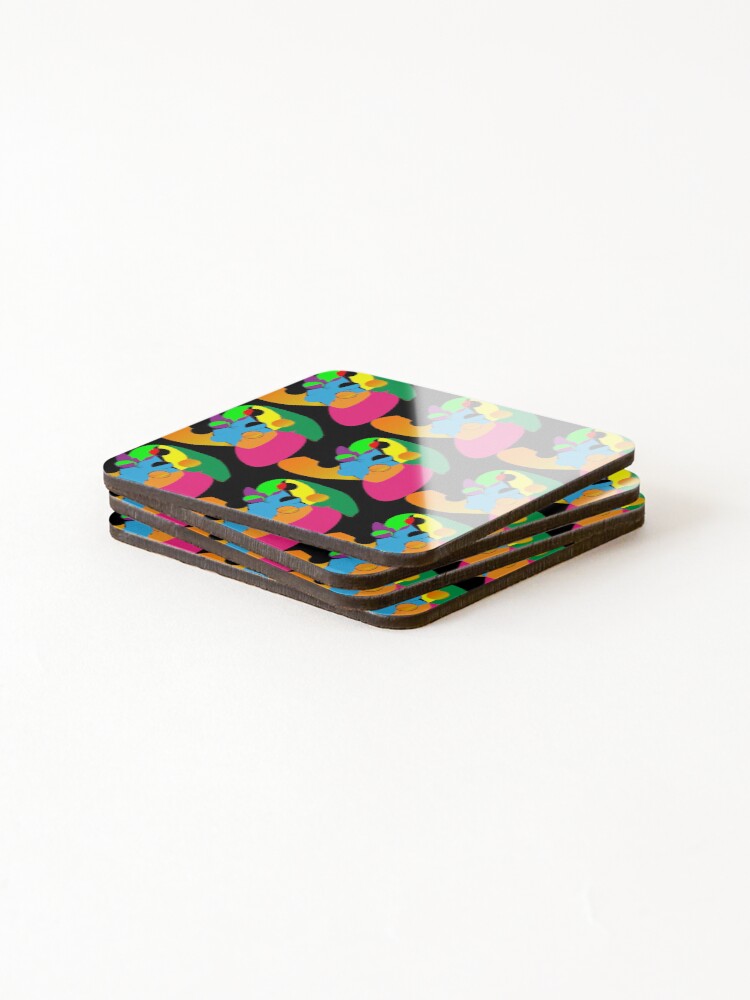Thumbnail 4 of 5, Coasters (Set of 4), Color Pattern | Colorful Pattern | Cool Color Patterns | Patterns Colorful 1 designed and sold by no1phoneman.