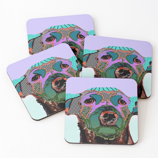 Item preview, Psychedelic Portrait Rescue Dog designed and sold by NancyMerkle.