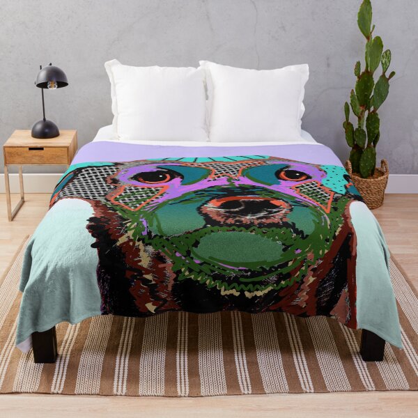 Item preview, Psychedelic Portrait Rescue Dog designed and sold by NancyMerkle.