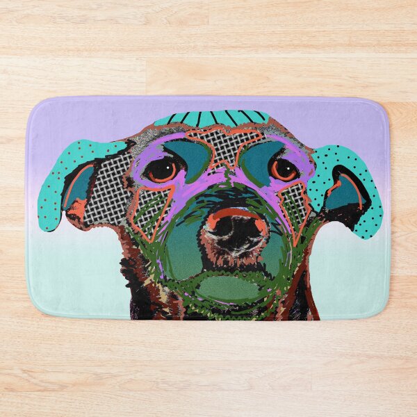 Item preview, Psychedelic Portrait Rescue Dog designed and sold by NancyMerkle.