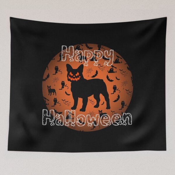 Item preview, Happy Halloween French Bulldog, Frenchie Halloween designed and sold by FunShirtDesigns.