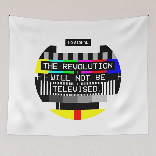Item preview, The Revolution Will Not Be Televised Round designed and sold by PantasticPanic.