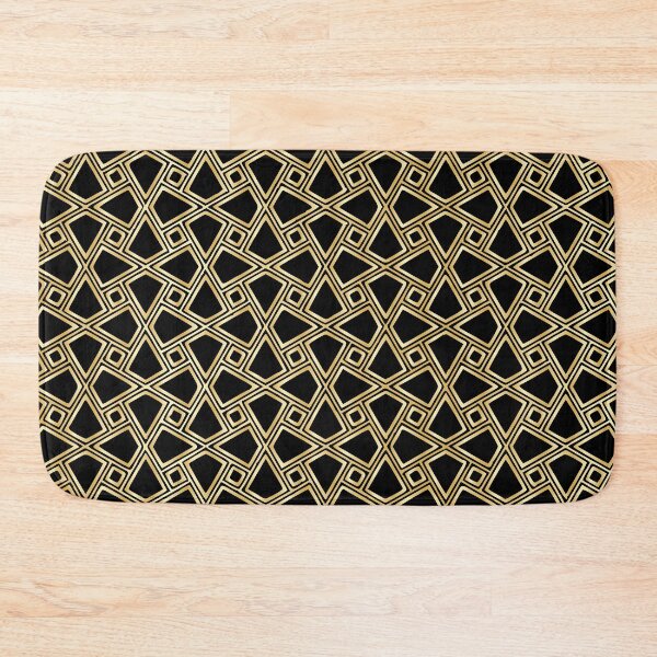 Item preview, Traditional Arabic Seamless Golden geometric ornament pattern designed and sold by mouad naouiri.