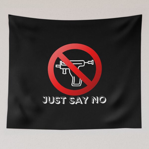 Item preview, Just Say No To Piercing Guns designed and sold by MixedBagMerch.
