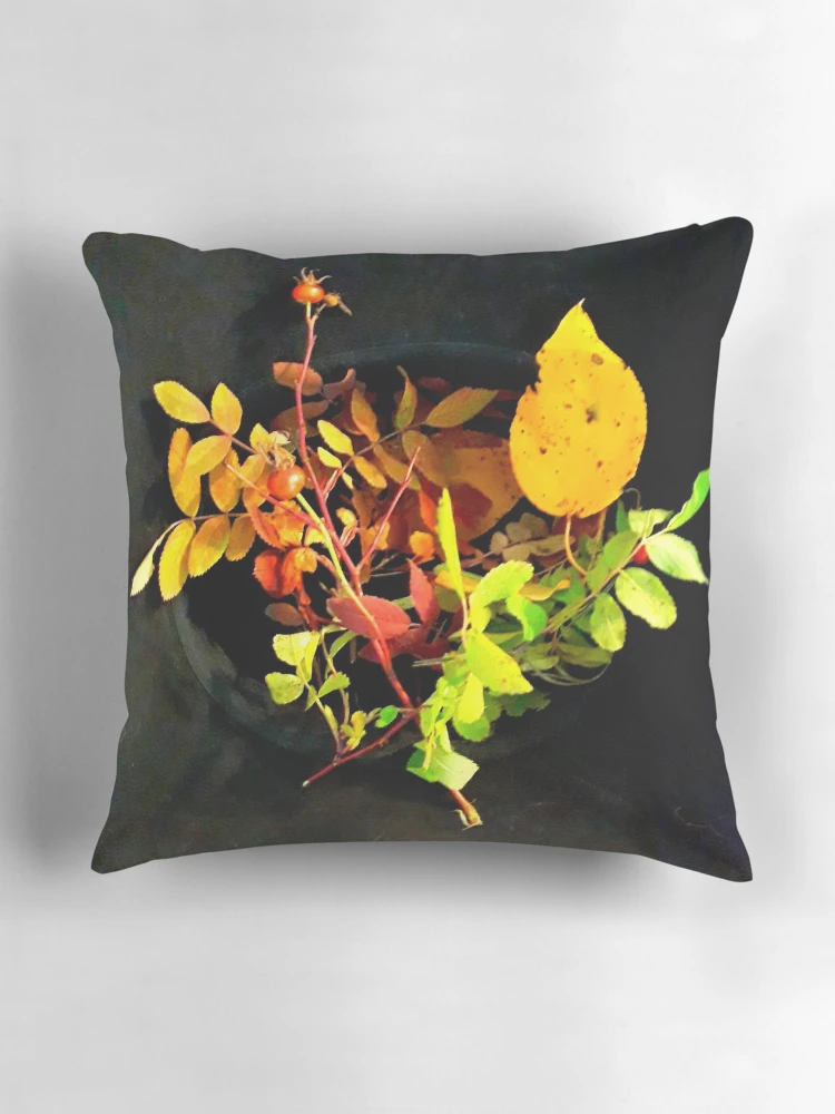 Thumbnail 3 of 4, Pillow, Wild Roses Changing Guard designed and sold by Signe Knutson.
