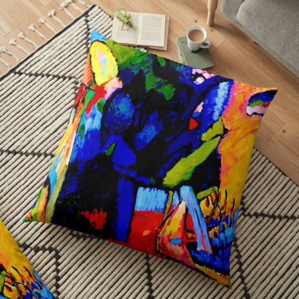 "Improvisation 4" | Art Abstrait Wassily Kandinsky Coussin de sol