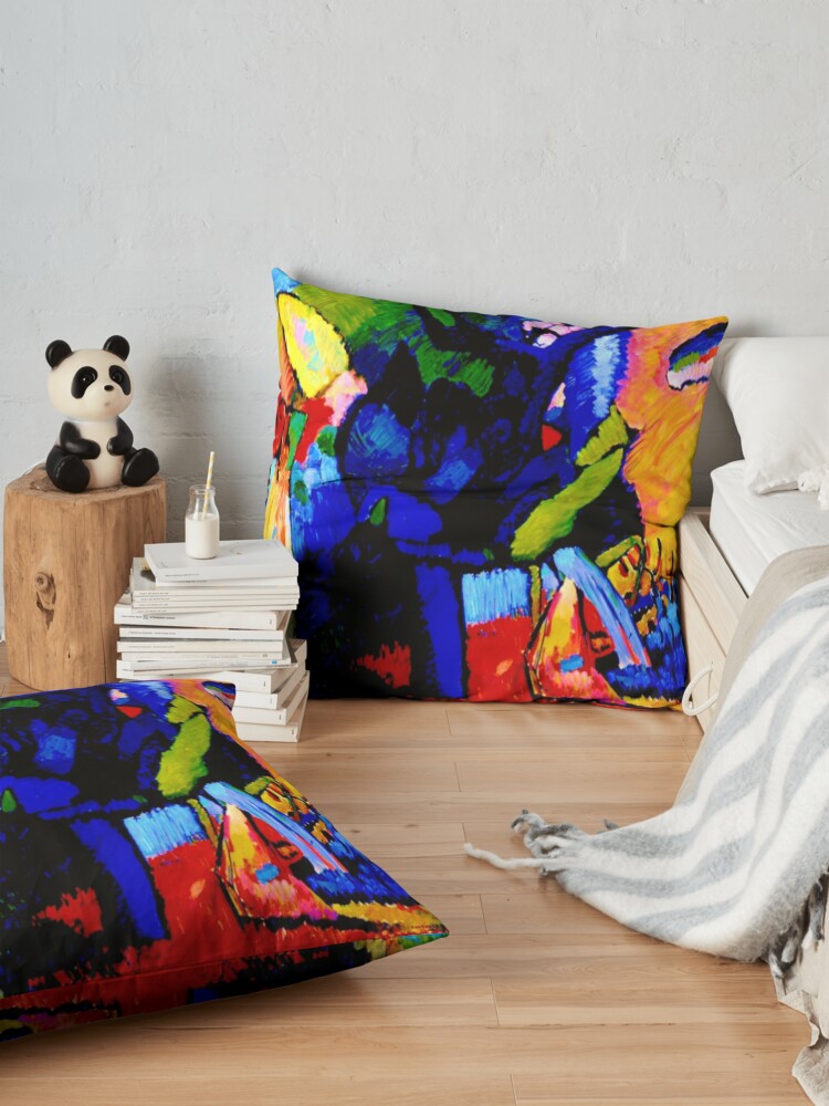 Alternate view of "Improvisation 4" | Wassily Kandinsky Abstract Art Floor Pillow