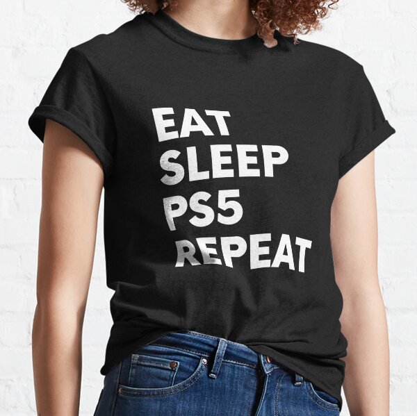  Eat Sleep Oof Repeat Gamers Meme T-Shirt : Clothing