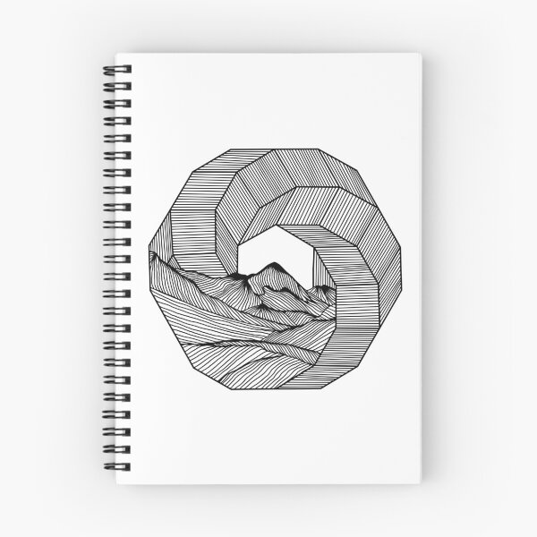 Item preview, Mountain circle geometry Linien Illustration Fine Art  designed and sold by line212line.