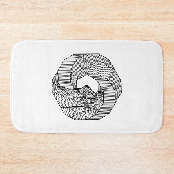 Item preview, Mountain circle geometry Linien Illustration Fine Art  designed and sold by line212line.