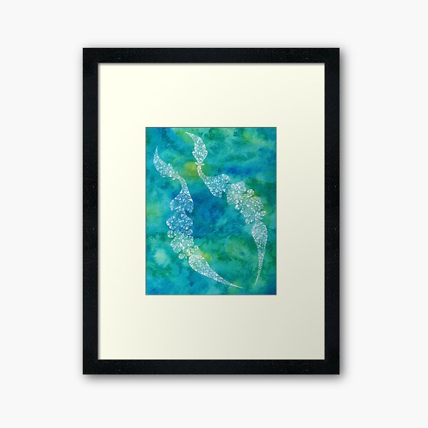 Item preview, Blue Folk Feathers designed and sold by Ariadne Kritonos.