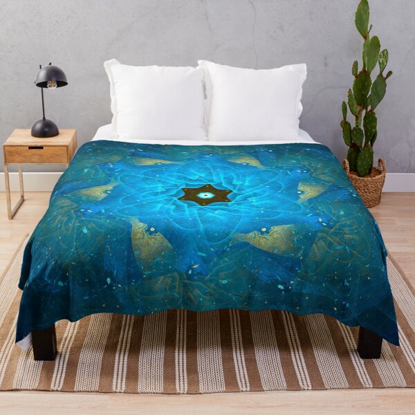 Item preview, Stargazing Fractal Blue & Gold designed and sold by IssyDesigns.