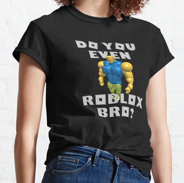 Play Roblox T Shirts Redbubble - roblox card roblox game stoo muscle t shirt roblox free