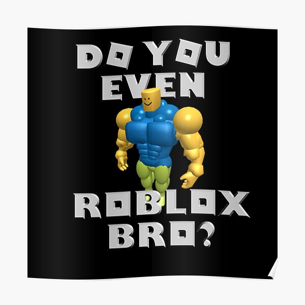You Noob Posters Redbubble - the type of player to say haha noob u dont have robux and