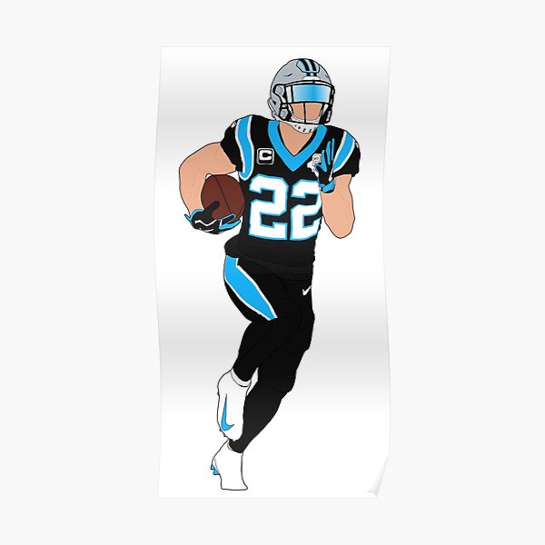 Christian McCaffrey Carolina Panthers RB by Bob Smerecki