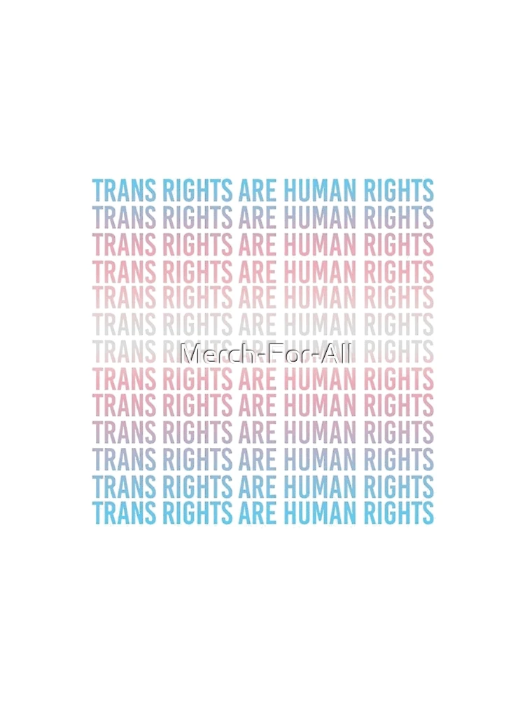 Thumbnail 3 of 3, Scarf, Trans Rights Are Human Rights designed and sold by Merch-For-All.