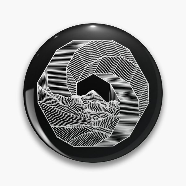 Item preview, Mountains circle geometry lines Illustration Fine Art  designed and sold by line212line.