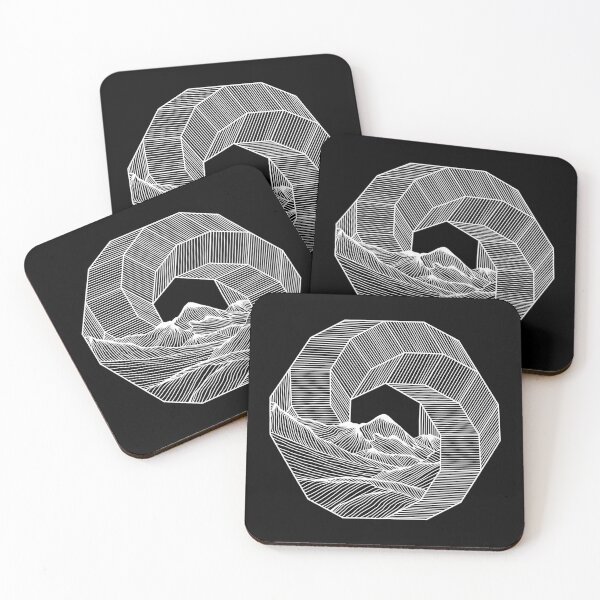 Item preview, Mountains circle geometry lines Illustration Fine Art  designed and sold by line212line.
