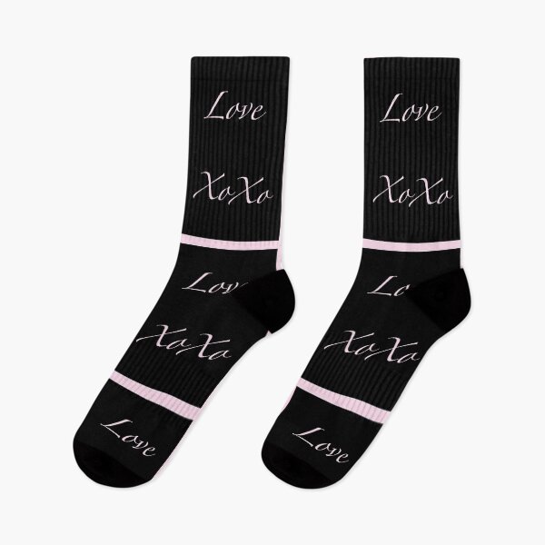 Item preview, Love xoxo typography design black and pink  designed and sold by GittaG74.