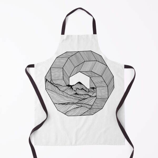 Item preview, Mountain circle geometry Linien Illustration Fine Art  designed and sold by line212line.