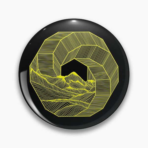 Item preview, Mountains circle geometry lines Illustration Fine Art  designed and sold by line212line.