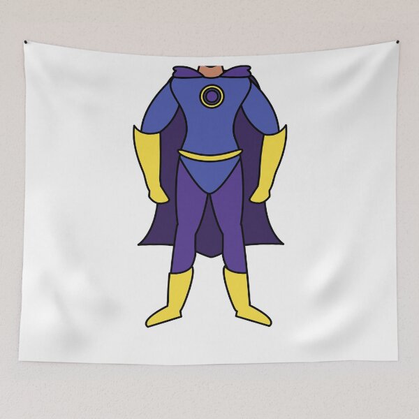 Item preview, Simple Super Hero Blue Yellow Costume designed and sold by Sweet-A-Dsignz.