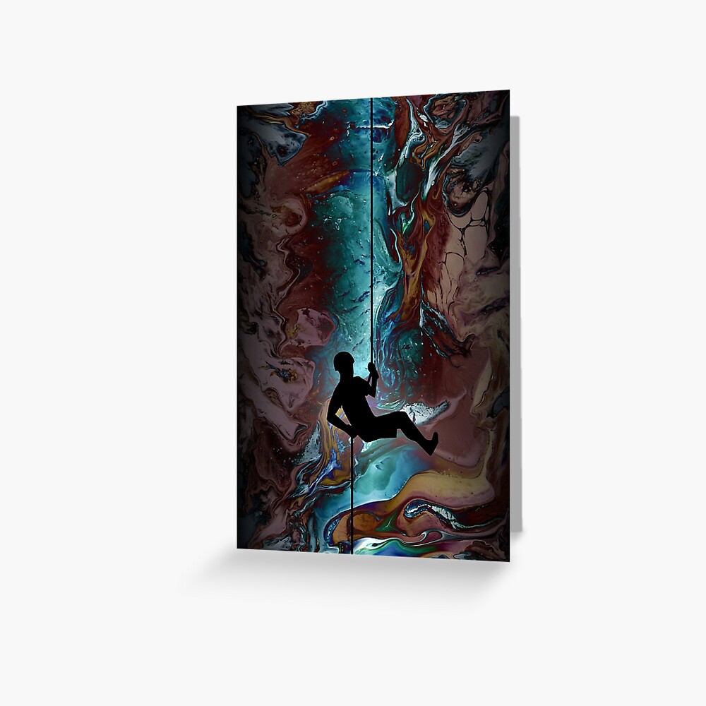 Caving Greeting Card