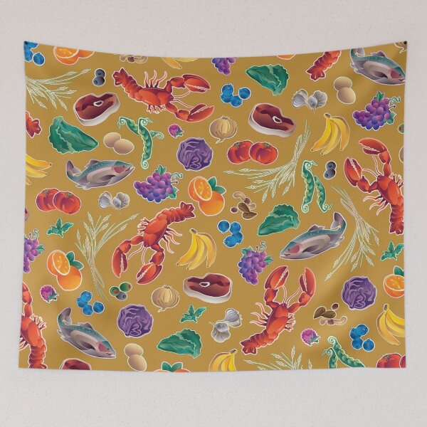 Item preview, Cornucopia of Culinary Delights Seafood Meat Fruits and Vegetables designed and sold by jeff-jones.