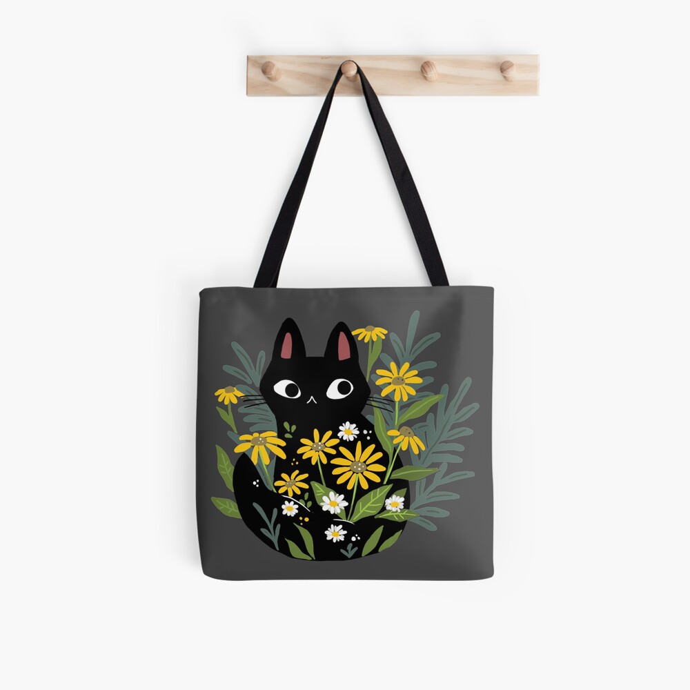 ~~ATTRACTIVE CATS ROSES ROUTE 66 OR BLACK/WHITE SHOPPING CART TRAVEL TOTE FOLDS 