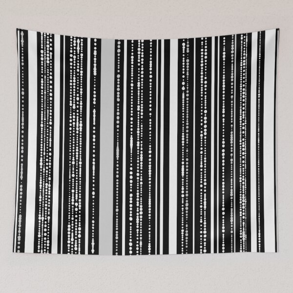 Item preview, Black and White Dotted Stripes designed and sold by Carolina Diaz.