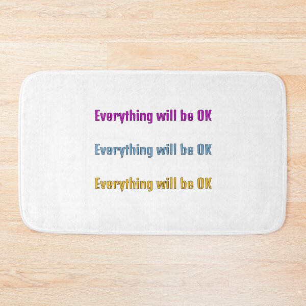 Item preview, everything will be ok sticker pack pink blue yellow designed and sold by Inspirationmotivation.