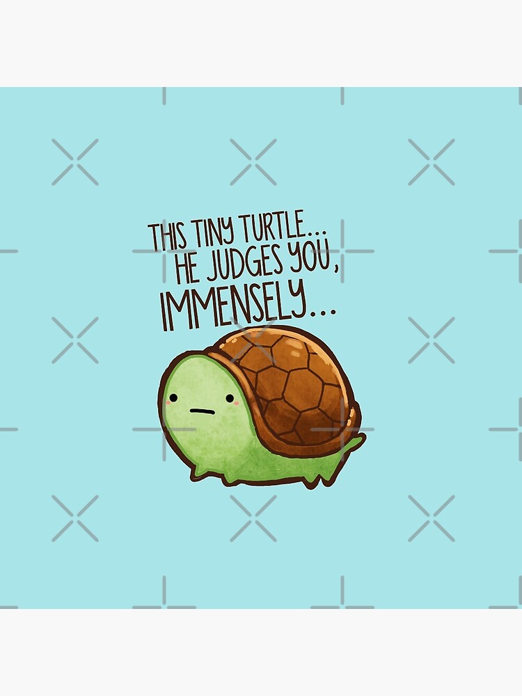 This turtle.. he judges you. by michelledraws