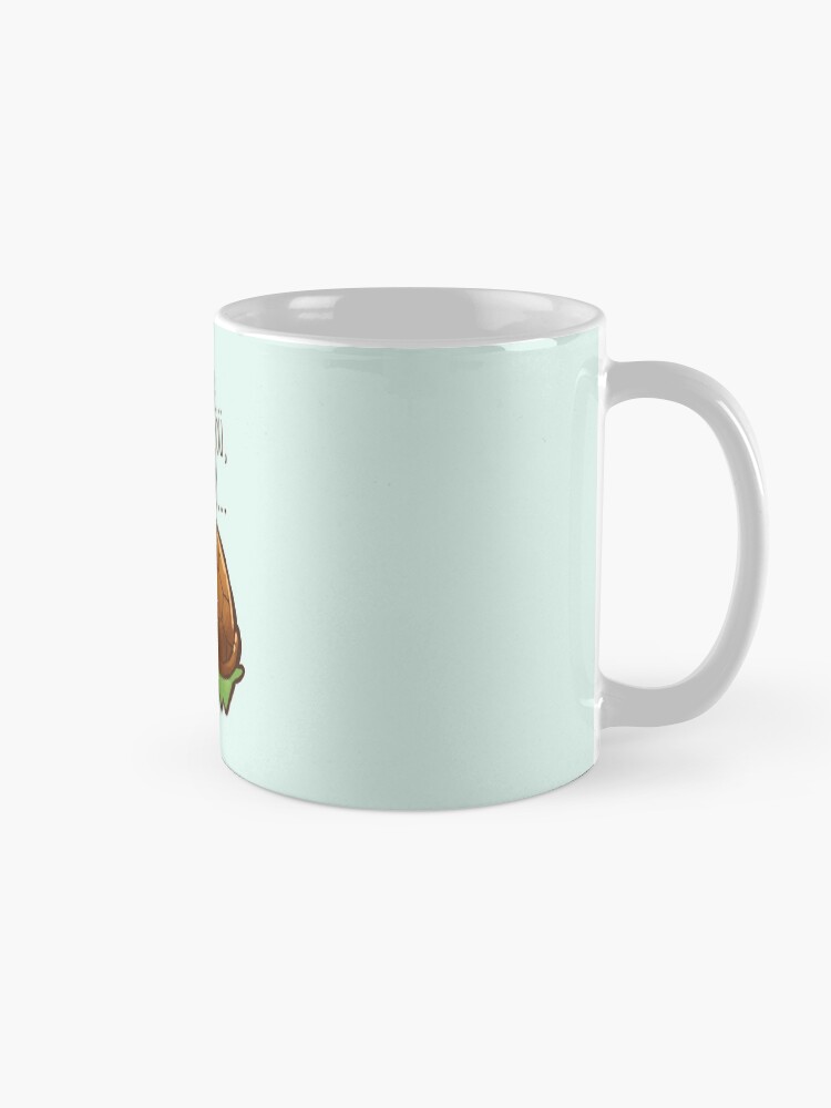 Alternate view of This turtle.. he judges you. Mug