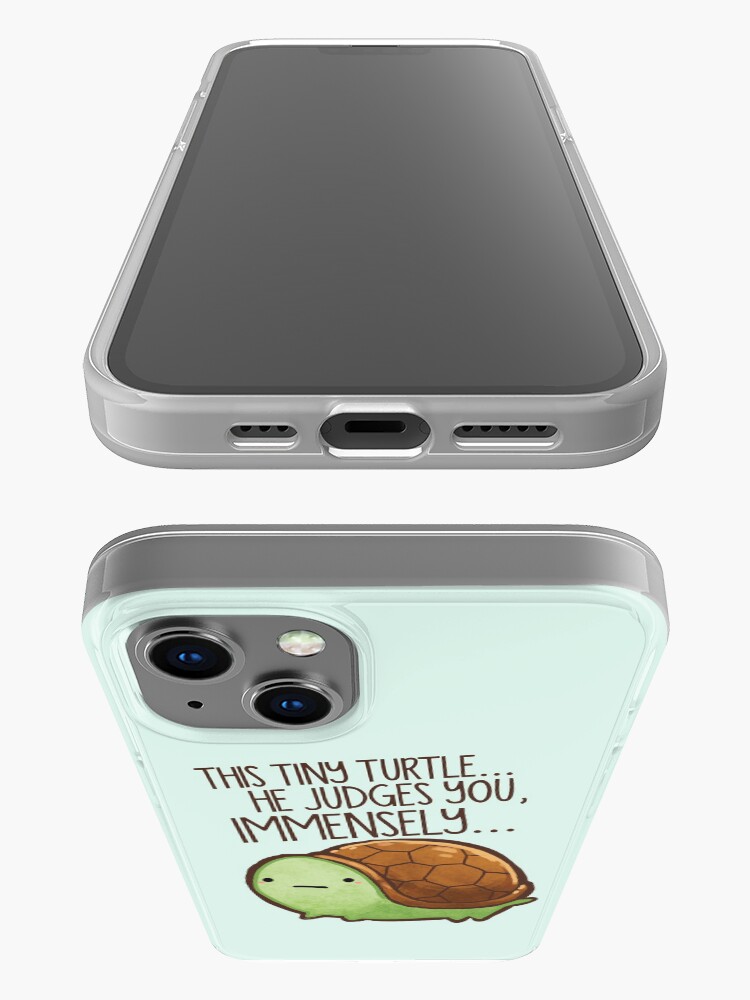 Alternate view of This turtle.. he judges you. iPhone Case