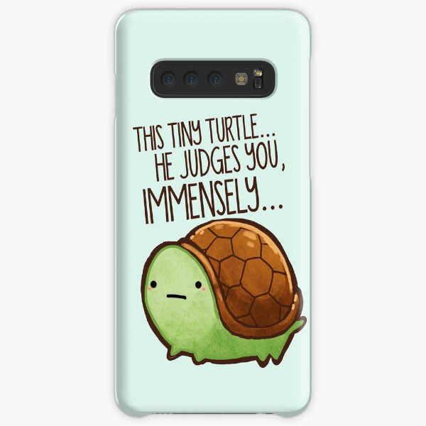 This turtle.. he judges you. Samsung Galaxy Snap Case