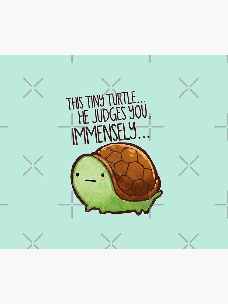 This turtle.. he judges you. by michelledraws