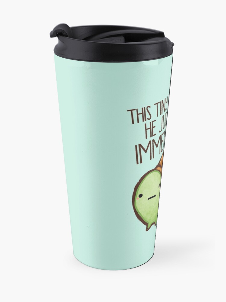 Alternate view of This turtle.. he judges you. Travel Mug