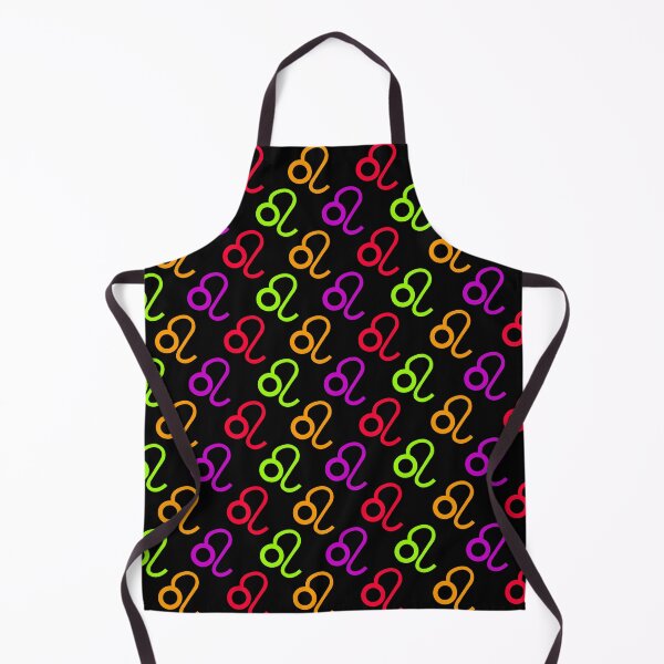 Item preview, Multicolored Leo astrological sign, zodiac symbol black background designed and sold by Stéphane Thirion.