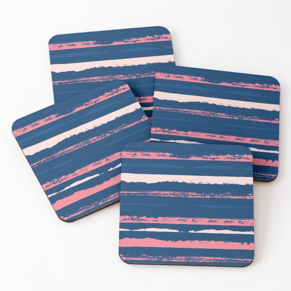 Item preview, Pink and Blue Summer Stripes designed and sold by Carolina Diaz.