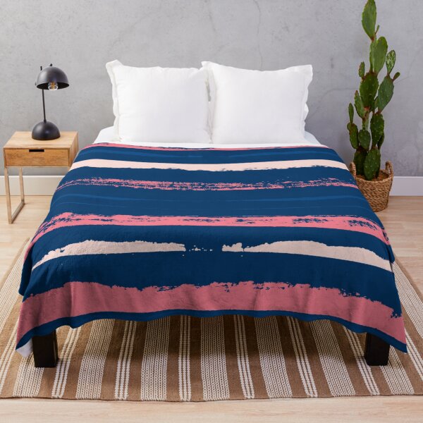 Item preview, Pink and Blue Summer Stripes designed and sold by Carolina Diaz.