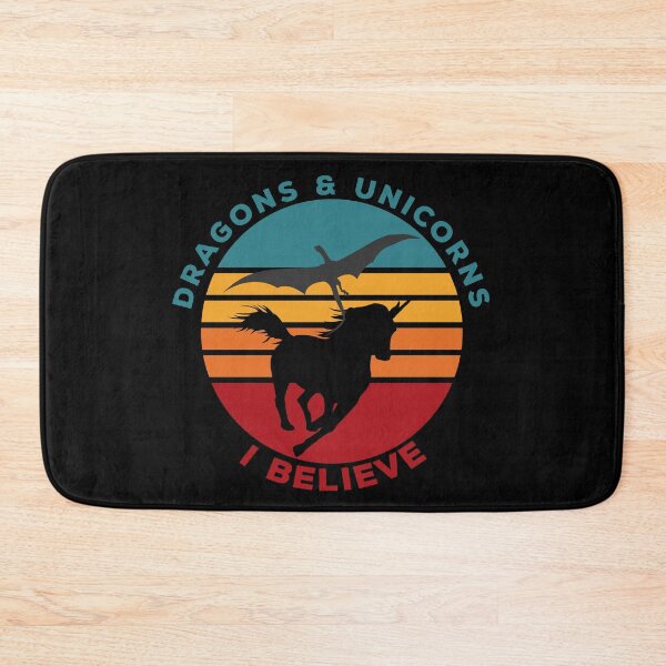 Item preview, Dragons and Unicorns - Unicorns and Dragons Silhouette designed and sold by Coder-T.