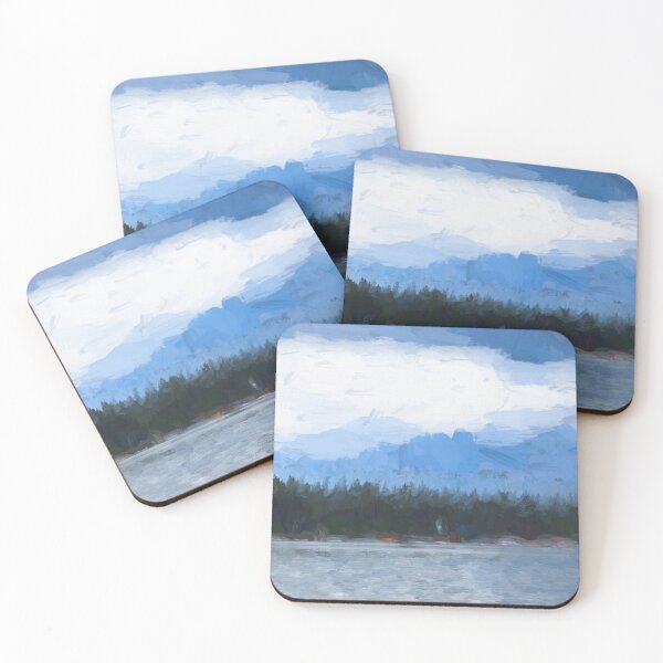 Item preview, Lake scene illustration designed and sold by CanadianWild418.