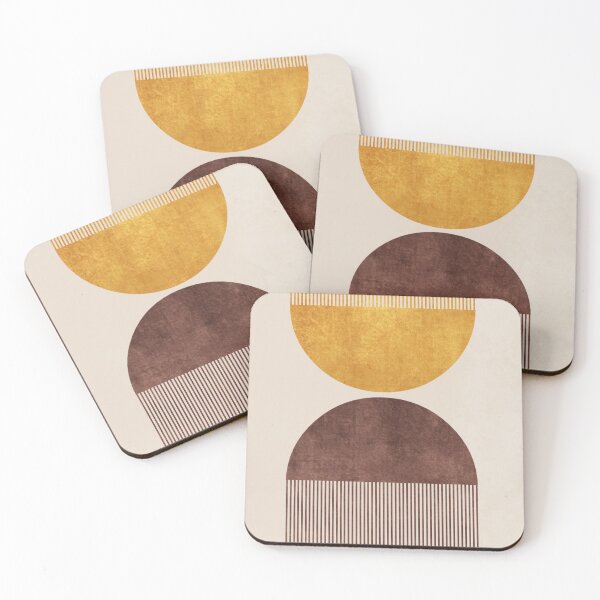 Item preview, Abstract Bohemian Rainbow Art - Simple Minimal Terracotta - Illustration - Textured designed and sold by seaniekai.
