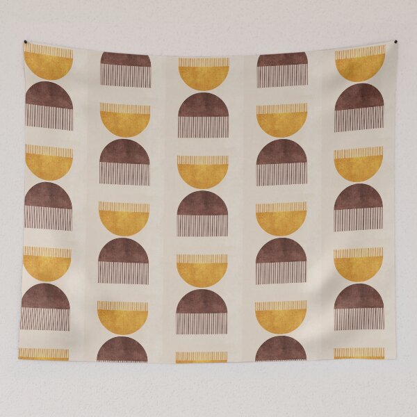 Item preview, Abstract Bohemian Rainbow Art - Simple Minimal Terracotta - Illustration - Textured designed and sold by seaniekai.