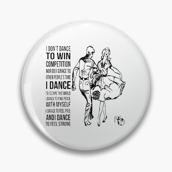 Item preview, I Don't Dance BLK designed and sold by Square Dancing Gifts & Merchandise.