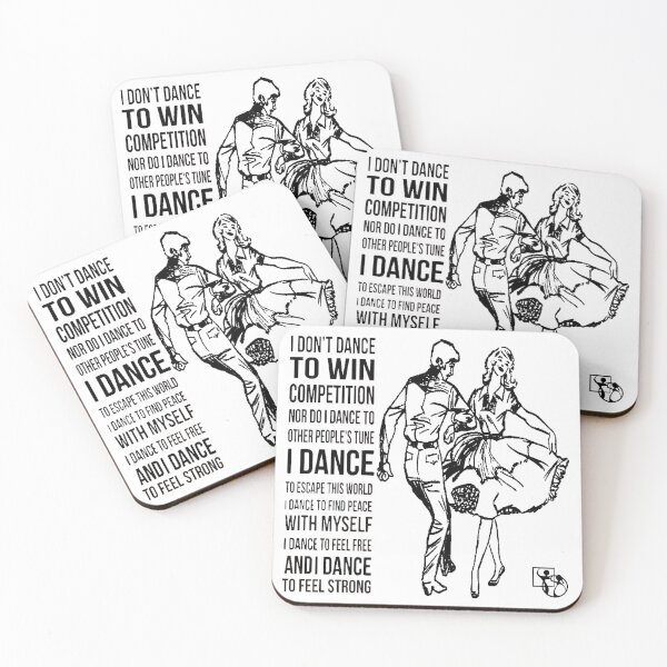 Item preview, I Don't Dance BLK designed and sold by Square Dancing Gifts & Merchandise.