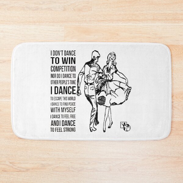 Item preview, I Don't Dance BLK designed and sold by Square Dancing Gifts & Merchandise.