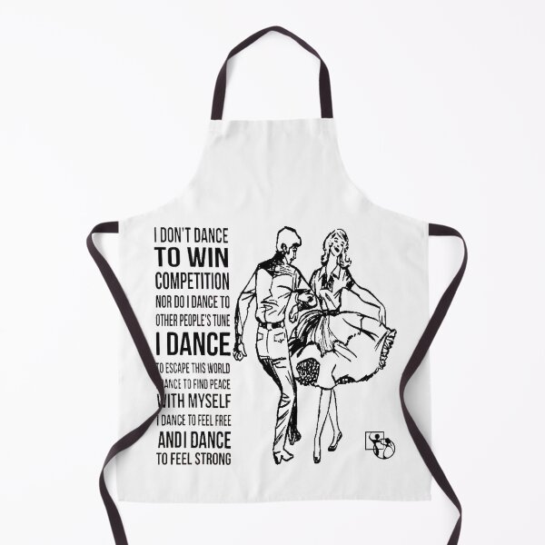 Item preview, I Don't Dance BLK designed and sold by Square Dancing Gifts & Merchandise.