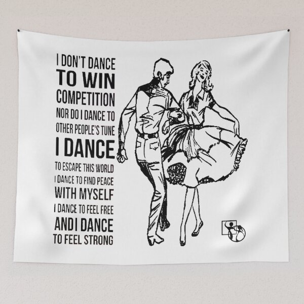 Item preview, I Don't Dance BLK designed and sold by Square Dancing Gifts & Merchandise.