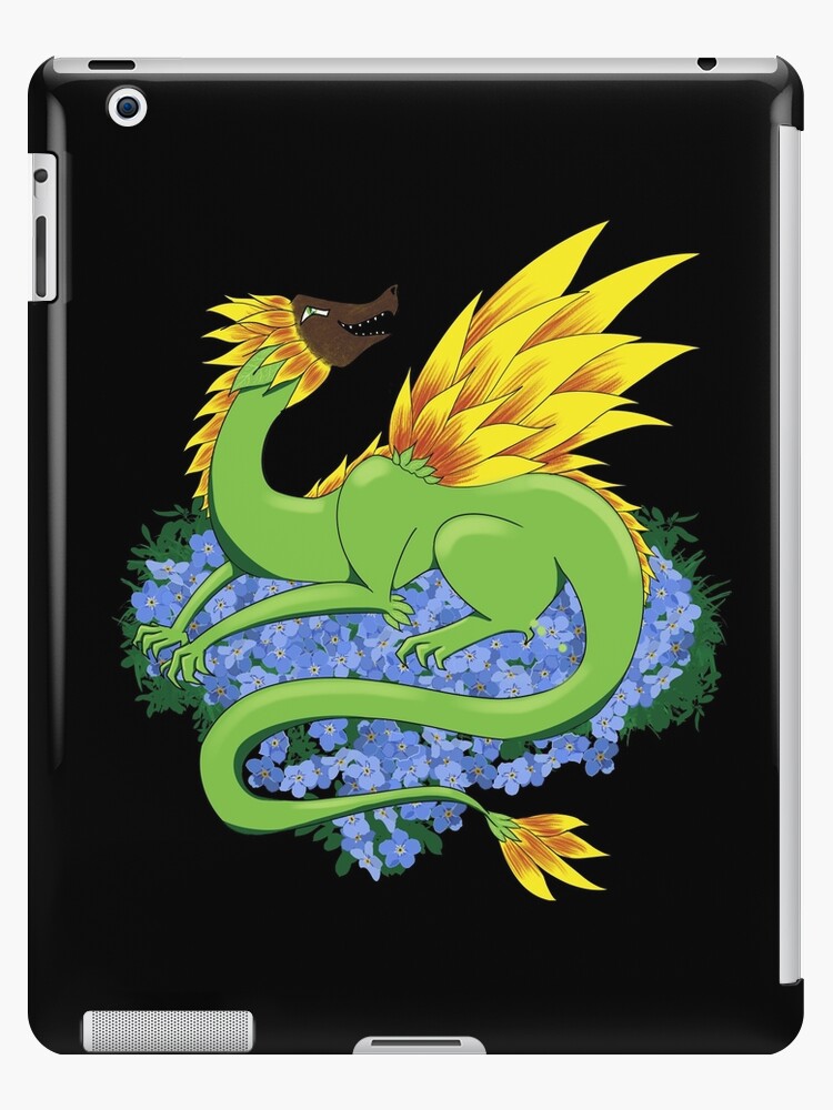 Funda y vinilo para iPad «Dragón Girasol» de ElectriFay | Redbubble